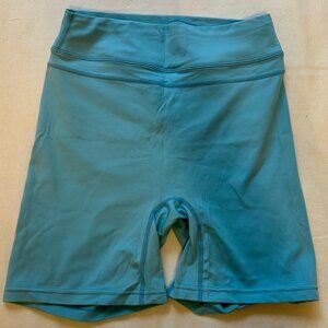 TomTiger High-Waist Yoga Shorts – Blue, Size S (Like New)